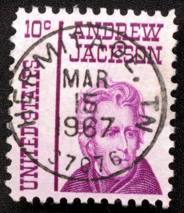 Bullseye (SOTN) First Day Dated Stamp - 1967 Andrew Jackson (#1286)