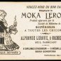 MOKA LEROUX Victorian Trade Card - deaf man, woman with cauldron, running cat