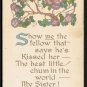 Vintage Humorous Floral Post Card - Brotherly Love - Henderson Company No. 110