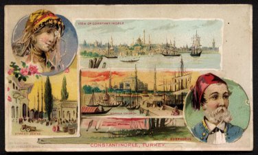1891 Victorian Trade Card - Arbuckle Brothers Coffee Company - CONSTANTINOPLE, TURKEY (#9)