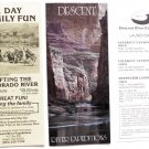 DESCENT RIVER EXPEDITIONS - Colorado River Rafting - 1980s Promotional Brochure
