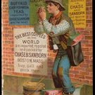 CHASE & SANBORN'S Java & Mocha Coffee Victorian Trade Card - young boy smoking