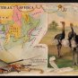 1889 Victorian Trade Card - Arbuckle Brothers Coffee Company - Map of CENTRAL AFRICA (#63)