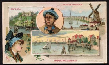 1891 Victorian Trade Card - Arbuckle Brothers Coffee Company - HAMBURG, GERMANY (#18)