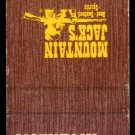 MOUNTAIN JACK'S - Beef-Seafood-Spirits - 1970s(?) Vintage Matchbook Cover