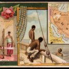 1889 Victorian Trade Card - Arbuckle Brothers Coffee Company - Map of PERSIA (#52)