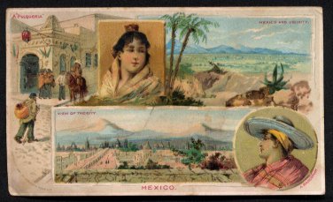 1891 Victorian Trade Card - Arbuckle Brothers Coffee Company - MEXICO (#16)
