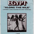 EGYPT "Along The Nile" - 1983/84 River Cruise Brochure