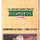 BINION'S HORSESHOE - Las Vegas, Nevada - 1990s Matchbook Cover