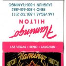 FLAMINGO HILTON - Las Vegas / Reno / Laughlin, Nevada - 1990s Matchbook Cover