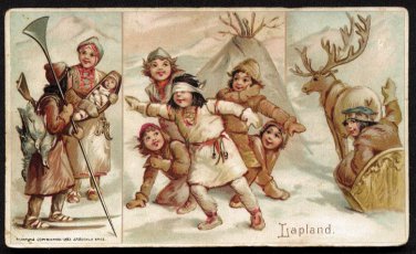 1893 Victorian Trade Card - Arbuckle Brothers Coffee Company - LAPLAND (#50)