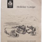 HOLIDAY LODGE - Three Rivers, California - 1980s Guest Information Booklet