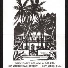 KEY WEST, FLORIDA - Ernest Hemingway Home and Museum - 1980s Promotional Leaflet KEY WEST, FLORIDA - Ernest Hemingway Home and Museum - 1980s Promotional Leaflet