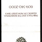 PARK PLACE CASINO HOTEL - Atlantic City, New Jersey - 1980s Matchbook Cover