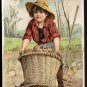 1889 Victorian Trade Card - Arbuckle Brothers Coffee Company - POTATOES (#24)