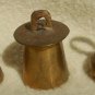 Three Small Vintage Brass Bells from India - "BELLS OF SARNA"