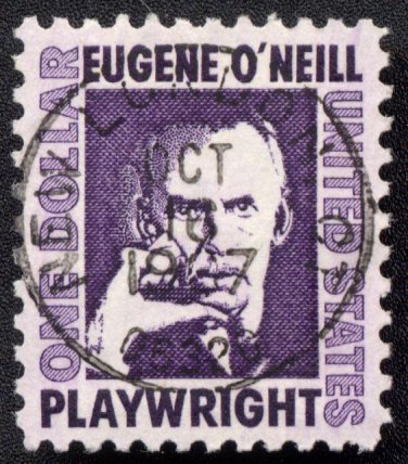 Bullseye (SOTN) First Day Dated Stamp - 1967 $1 Eugene O'Neill (#1294)