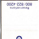 WYNDHAM HOTELS & RESORTS - 1990s(?) Matchbook Cover