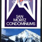 SAN MORITZ CONDOMINIUMS - Crested Butte, Colorado - 1986 Advertising Brochure