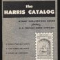H. E. HARRIS & CO. Boston, Massachusetts - Vintage 1961 Stamp Collectors Catalog