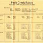 MOAB, UTAH - Pack Creek Ranch - 1986 Advertising Brochure