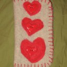 heart's desire wool needle felted eyeglass case