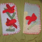 Single Cardinal felted eyeglass case