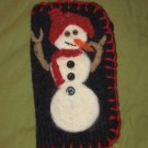Snowman Wool Eyeglass Case