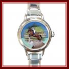 Personalised Italian Charm Watch - Round Face