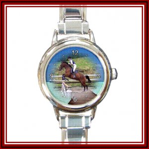 Personalised Italian Charm Watch - Round Face