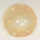orange fluted dish