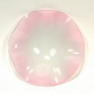 pink fluted dish