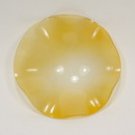 yellow fluted dish