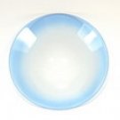 blue round dish