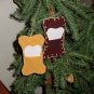 17 GIFT BONE HOLDERS IN THE SHAPE OF A DOG BONE FOR THE CHRISTMAS TREE FOR YOUR DOG