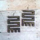 Emily Black & Gold Earrings