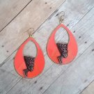 Haley Orange Nefertiti Earrings