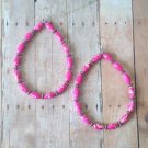 Tonya Pink Hoop Earrings