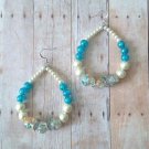 Caroline Pearl Hoop Earrings