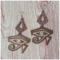 Avianna Eye Of Horus Wood Earrings