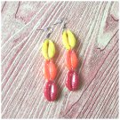 Sunshine Cowrie Shell Drop Earrings