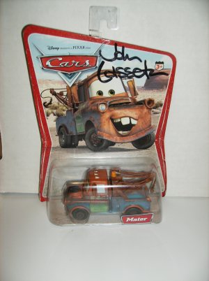 Disney Pixar Cars Desert Package Mater signed by John Lasseter (*S)