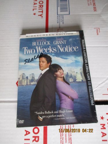 Two Weeks Notice dvd Sandra Bullock & Hugh Grant