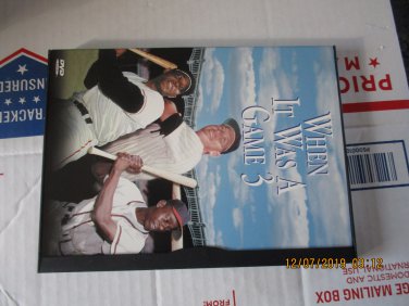When It Was A Game 3 dvd