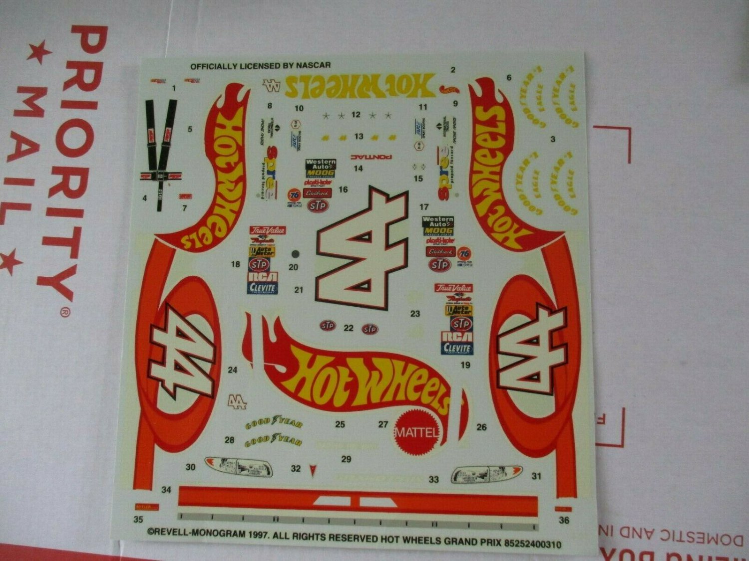 Hot Wheels Grand Prix decal Kit #2524 (decal only) Package #579 please ...