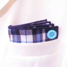 Custom Folded Button Pocket Squares by PocketSquareZ