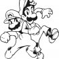 vinyl wall art decal sticker, mario bros.(18" x 22")