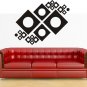 vinyl wall art mechanical squares decal (46" x 38")