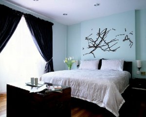 vinyl wall art lightning storm decal (27" x 46")