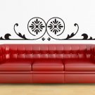 vinyl wall art ornamental decal (10" x 45")